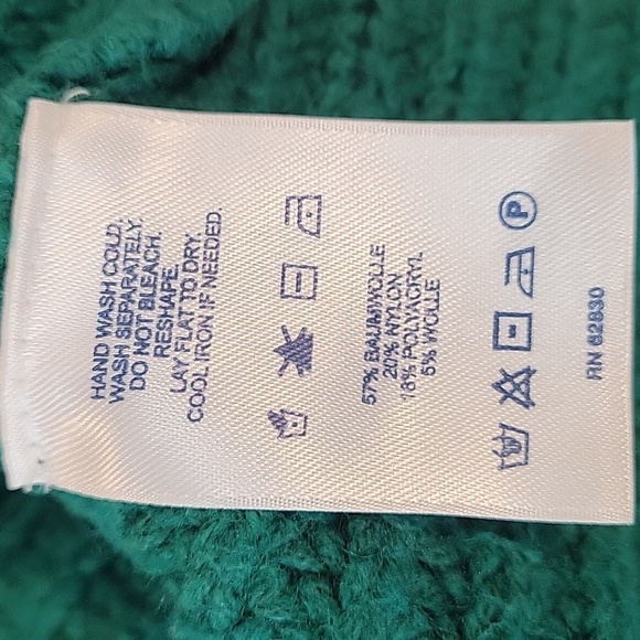 LANDS END green turtleneck sweater size small womens - Picture 5 of 5